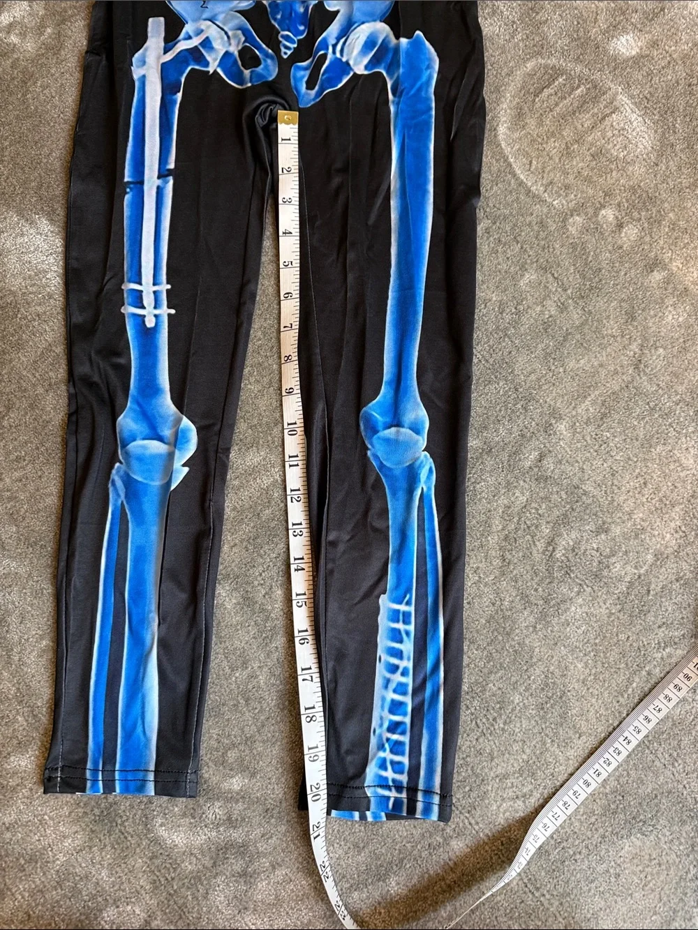 Blue Skeleton Kids One-Piece Costume